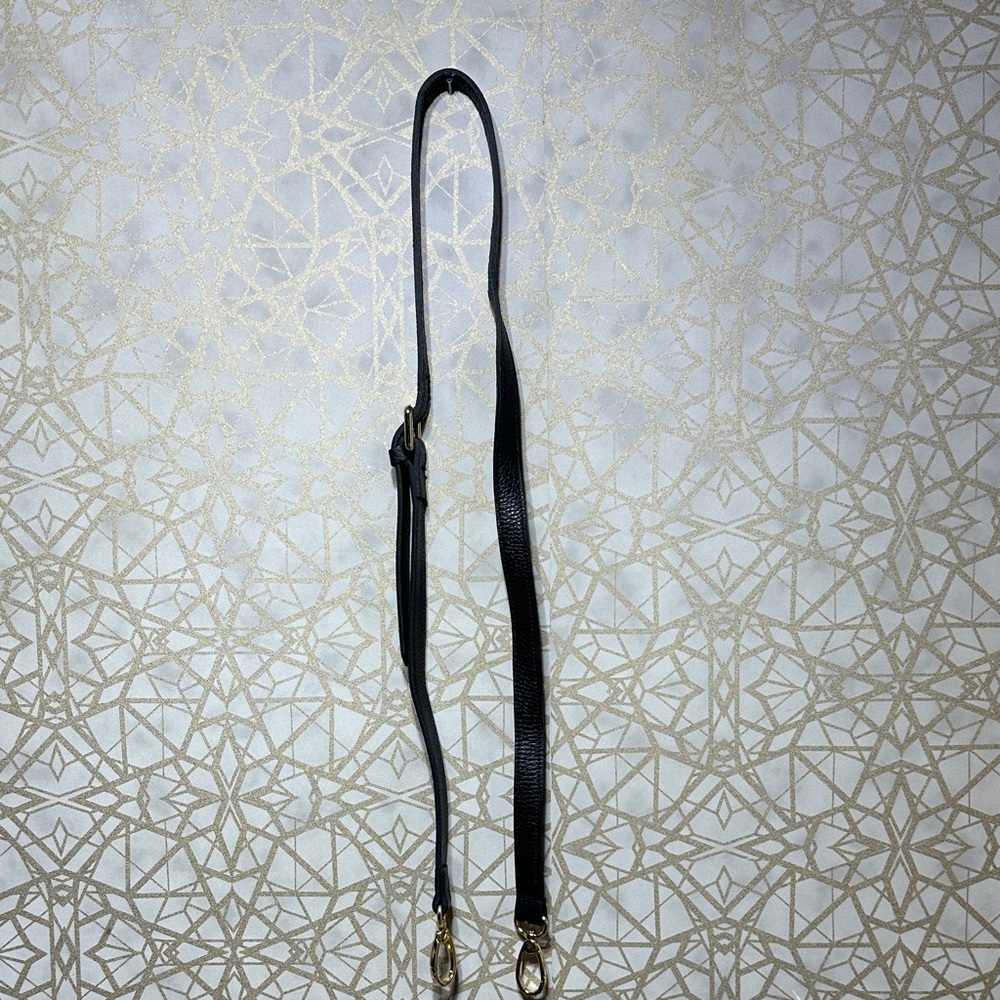 Valentina Black Leather Bag Strap - Picture 6 of 8